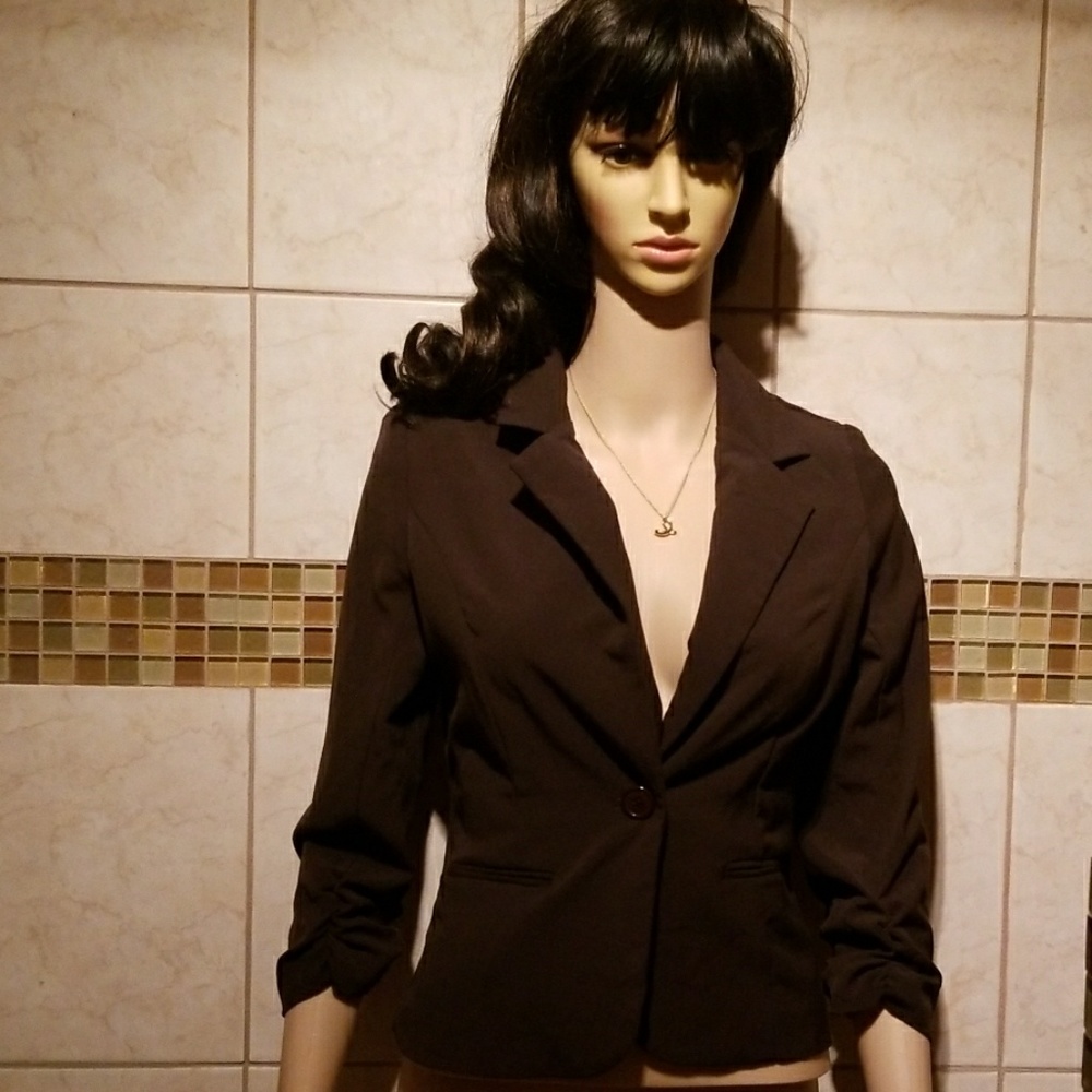 Brown blazer jacket